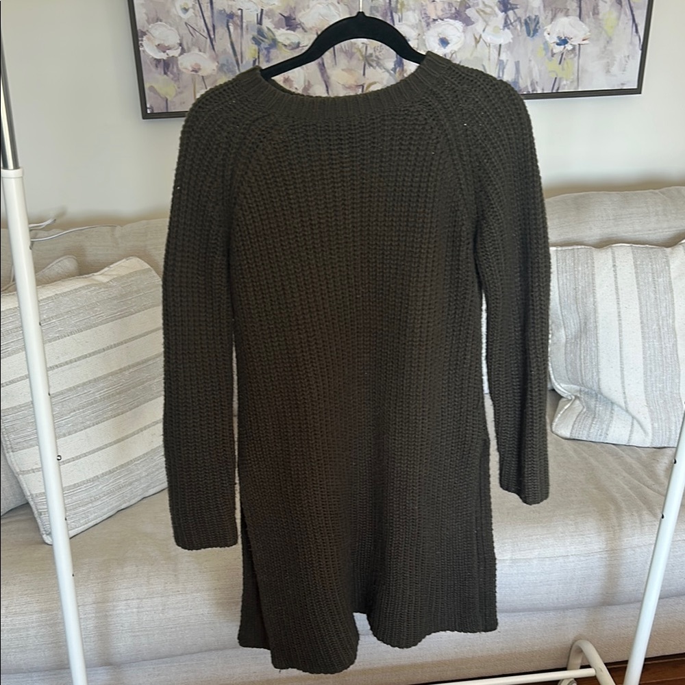 Olive Green Knit Dress